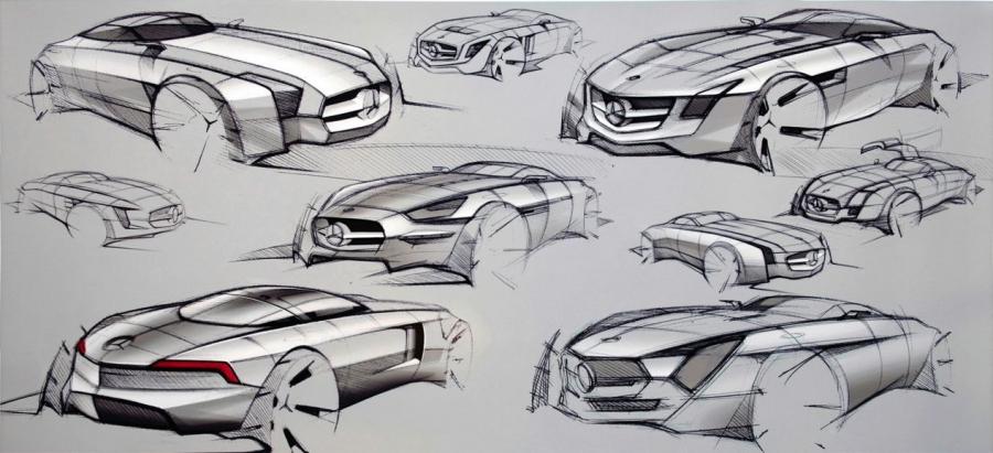  Mercedes-Benz SLS AMG Sketches 2009 года  (фото 4 из 5)